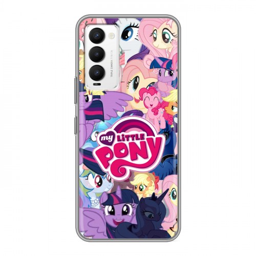 Дизайнерский силиконовый с усиленными углами чехол для Tecno Camon 18 My little pony Дружба чудо