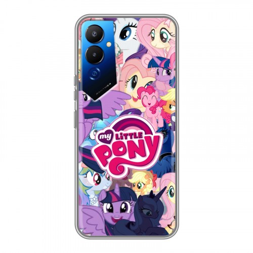 Дизайнерский силиконовый чехол для Tecno Pova 4 My little pony Дружба чудо