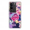 Дизайнерский силиконовый с усиленными углами чехол для Vivo V29 My little pony Дружба чудо