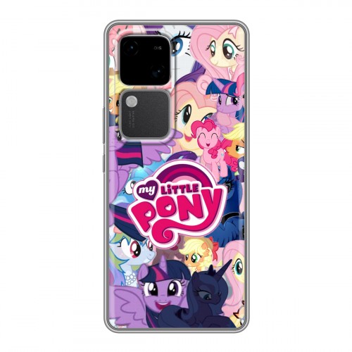 Дизайнерский силиконовый чехол для Vivo V30 5G My little pony Дружба чудо