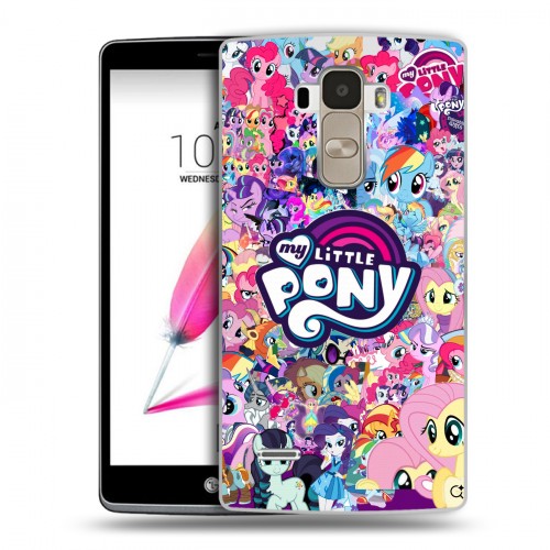 Дизайнерский пластиковый чехол для LG G4 Stylus My little pony Дружба чудо