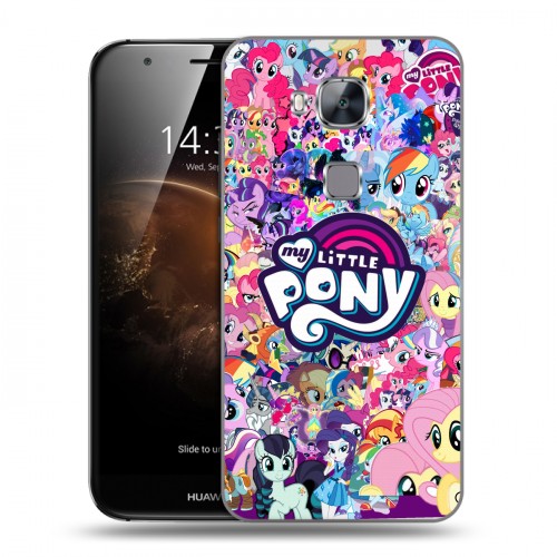 Дизайнерский пластиковый чехол для Huawei G8 My little pony Дружба чудо