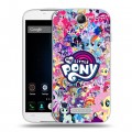 Дизайнерский силиконовый чехол для Doogee X6 My little pony Дружба чудо