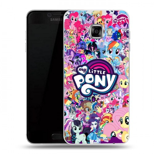 Дизайнерский пластиковый чехол для Samsung Galaxy C5 My little pony Дружба чудо