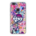 Дизайнерский силиконовый чехол для Huawei P10 Lite My little pony Дружба чудо