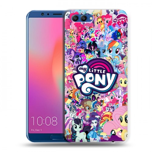Дизайнерский пластиковый чехол для Huawei Honor View 10 My little pony Дружба чудо