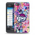 Дизайнерский пластиковый чехол для BlackBerry Z10 My little pony Дружба чудо
