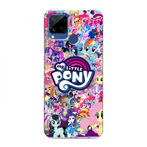 Дизайнерский пластиковый чехол для Realme C15 My little pony Дружба чудо