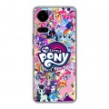 Дизайнерский силиконовый чехол для Tecno Camon 19 My little pony Дружба чудо