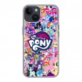 Дизайнерский силиконовый чехол для Iphone 14 My little pony Дружба чудо