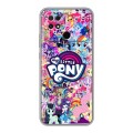 Дизайнерский силиконовый чехол для Xiaomi Poco C40 My little pony Дружба чудо
