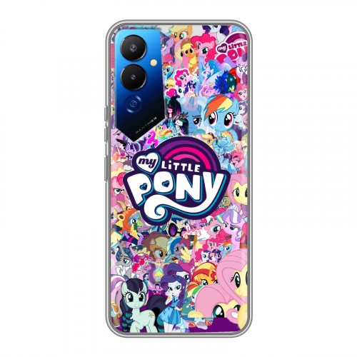 Дизайнерский силиконовый чехол для Tecno Pova 4 My little pony Дружба чудо