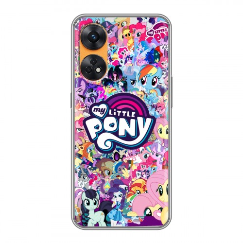 Дизайнерский силиконовый чехол для OPPO Reno8 T My little pony Дружба чудо