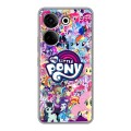 Дизайнерский силиконовый чехол для Tecno Camon 20 My little pony Дружба чудо
