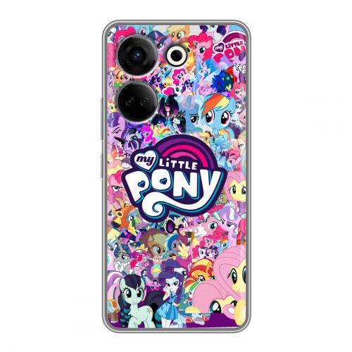Дизайнерский силиконовый чехол для Tecno Camon 20 My little pony Дружба чудо