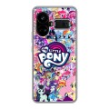Дизайнерский силиконовый чехол для Realme GT5 My little pony Дружба чудо