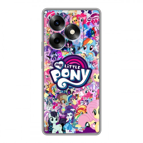 Дизайнерский силиконовый чехол для Itel S23 Plus My little pony Дружба чудо