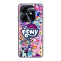 Дизайнерский силиконовый чехол для Itel P55 4G My little pony Дружба чудо