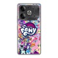 Дизайнерский силиконовый чехол для Tecno Pova 6 My little pony Дружба чудо