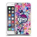 Дизайнерский силиконовый чехол для Iphone 6 Plus/6s Plus My little pony Дружба чудо