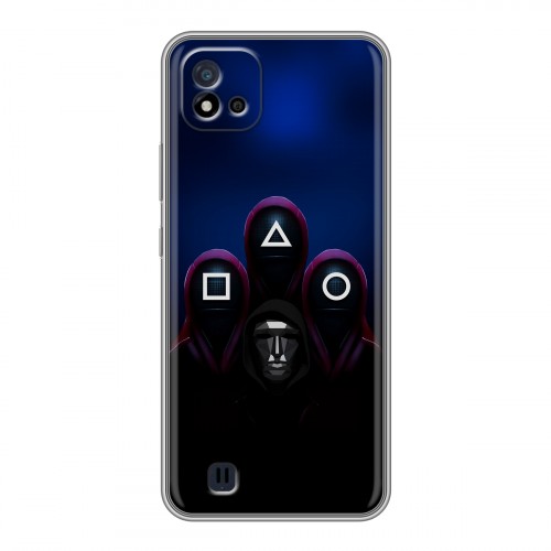 Дизайнерский силиконовый чехол для Realme C20 Игра Кальмара