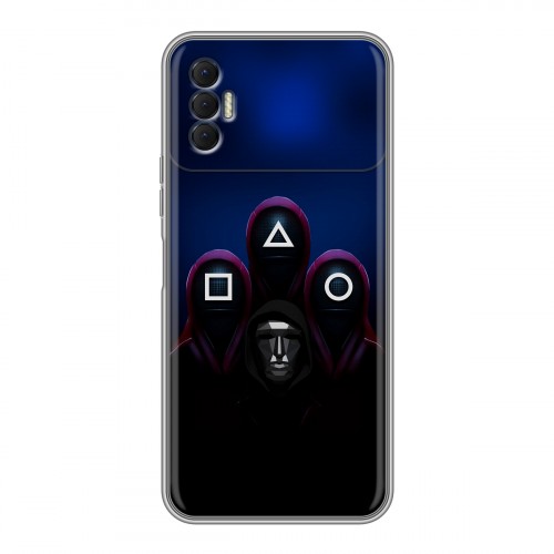 Дизайнерский силиконовый чехол для Tecno Spark 8P Игра Кальмара