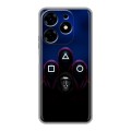 Дизайнерский силиконовый с усиленными углами чехол для Tecno Spark 10 Игра Кальмара