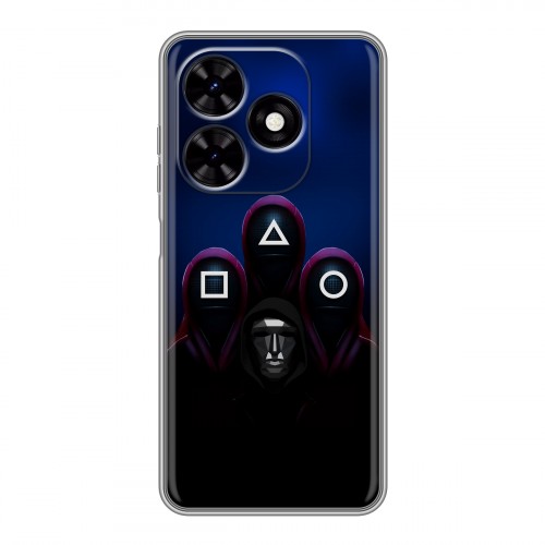Дизайнерский силиконовый чехол для Tecno Spark Go 2024 Игра Кальмара