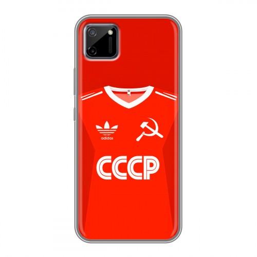 Дизайнерский силиконовый чехол для Realme C11 Флаг Герб СССР