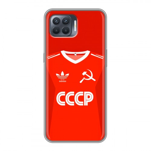 Дизайнерский силиконовый чехол для OPPO Reno4 Lite Флаг Герб СССР