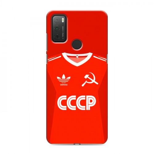 Дизайнерский силиконовый чехол для Alcatel 3L (2021) Флаг Герб СССР