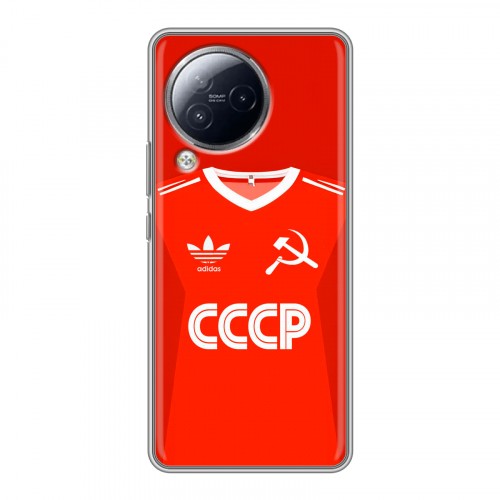 Дизайнерский силиконовый чехол для Xiaomi Civi 3 Флаг Герб СССР