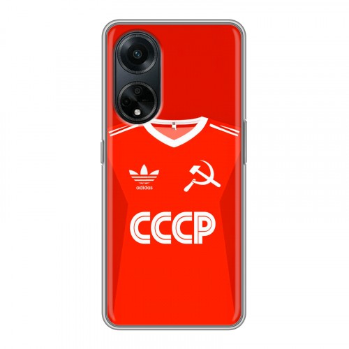 Дизайнерский силиконовый чехол для OPPO A98 Флаг Герб СССР
