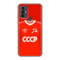 Дизайнерский силиконовый чехол для TCL 30E Флаг Герб СССР