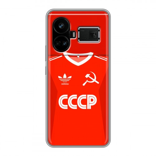 Дизайнерский силиконовый чехол для Realme GT5 Флаг Герб СССР