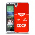 Дизайнерский силиконовый чехол для HTC Desire 820 Флаг Герб СССР