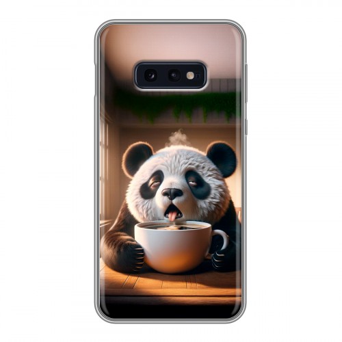 Дизайнерский силиконовый чехол для Samsung Galaxy S10e смешная панда
