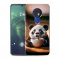 Дизайнерский силиконовый чехол для Nokia 6.2 смешная панда