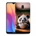 Дизайнерский пластиковый чехол для Xiaomi RedMi 8A смешная панда