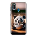Дизайнерский силиконовый чехол для Samsung Galaxy M30s смешная панда