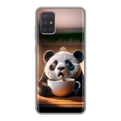 Дизайнерский силиконовый чехол для Samsung Galaxy A71 смешная панда