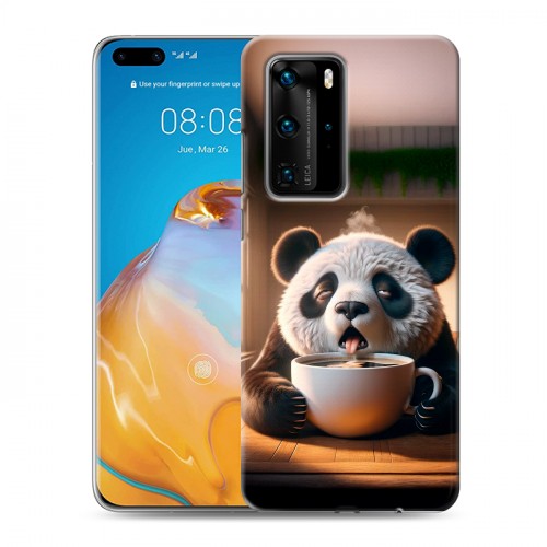 Дизайнерский пластиковый чехол для Huawei P40 Pro смешная панда