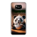 Дизайнерский пластиковый чехол для Xiaomi Poco X3 смешная панда