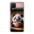 Дизайнерский пластиковый чехол для Samsung Galaxy A12 смешная панда