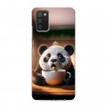 Дизайнерский пластиковый чехол для Samsung Galaxy A02s смешная панда
