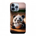 Дизайнерский силиконовый чехол для Iphone 13 Pro смешная панда