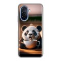Дизайнерский силиконовый чехол для Huawei Nova Y70 смешная панда