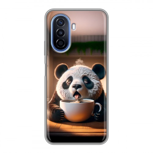 Дизайнерский силиконовый чехол для Huawei Nova Y70 смешная панда