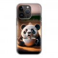 Дизайнерский силиконовый чехол для Iphone 14 Pro смешная панда