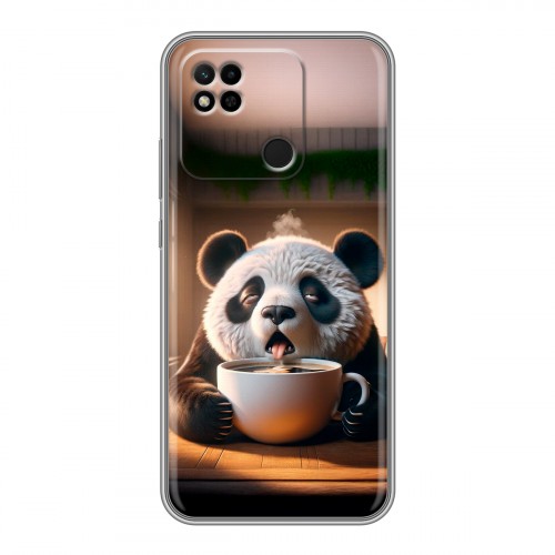 Дизайнерский силиконовый чехол для Xiaomi Redmi 10A смешная панда